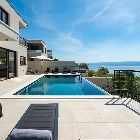 Villa Stylish Olea With Heated Pool And Panoramic Sea Views Podstrana