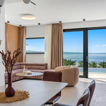 Stylish Olea With Heated Pool And Panoramic Sea Views Villa
